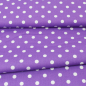 Preview: Baumwollstoff / Druckstoff Capri lila-weiß gepunktet